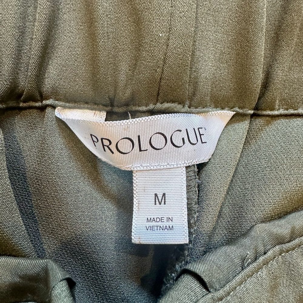 Prologue Green Joggers Elastic Cuffs Relaxed Fit size Medium - Picture 3 of 4